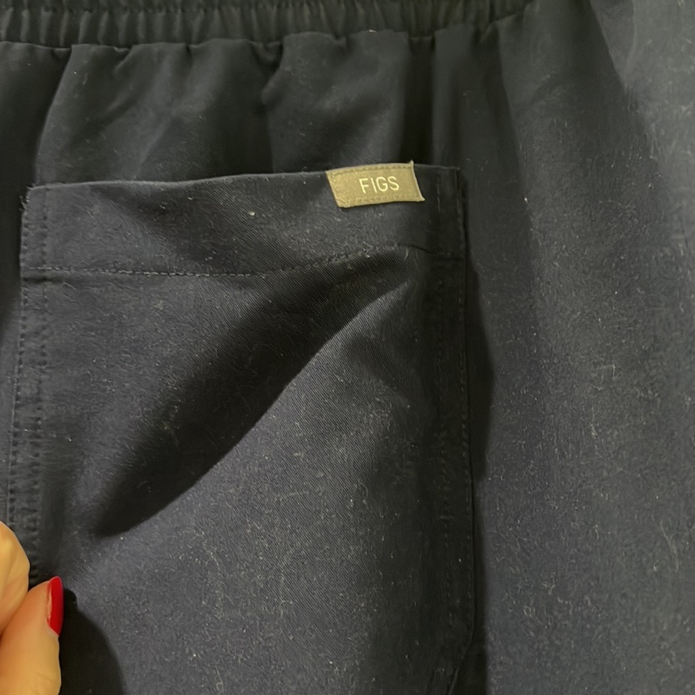 **SOLD!**Figs Navy Blue Scrub Pants - Picture 3 of 6